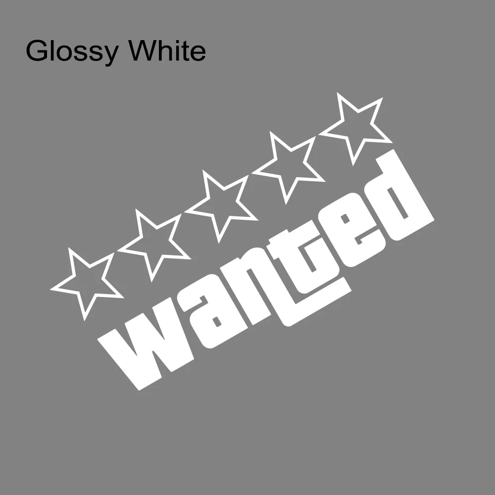 Wanted Vinyl Sticker