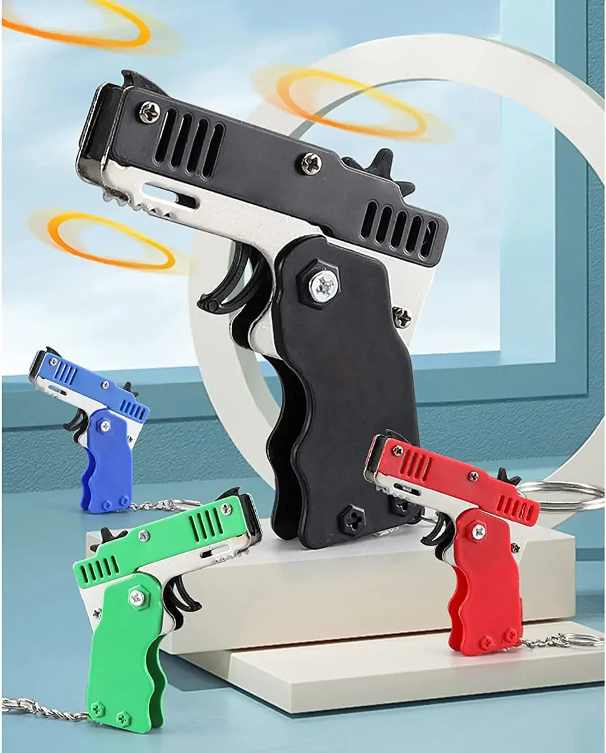 Keychain Rubber Band Gun