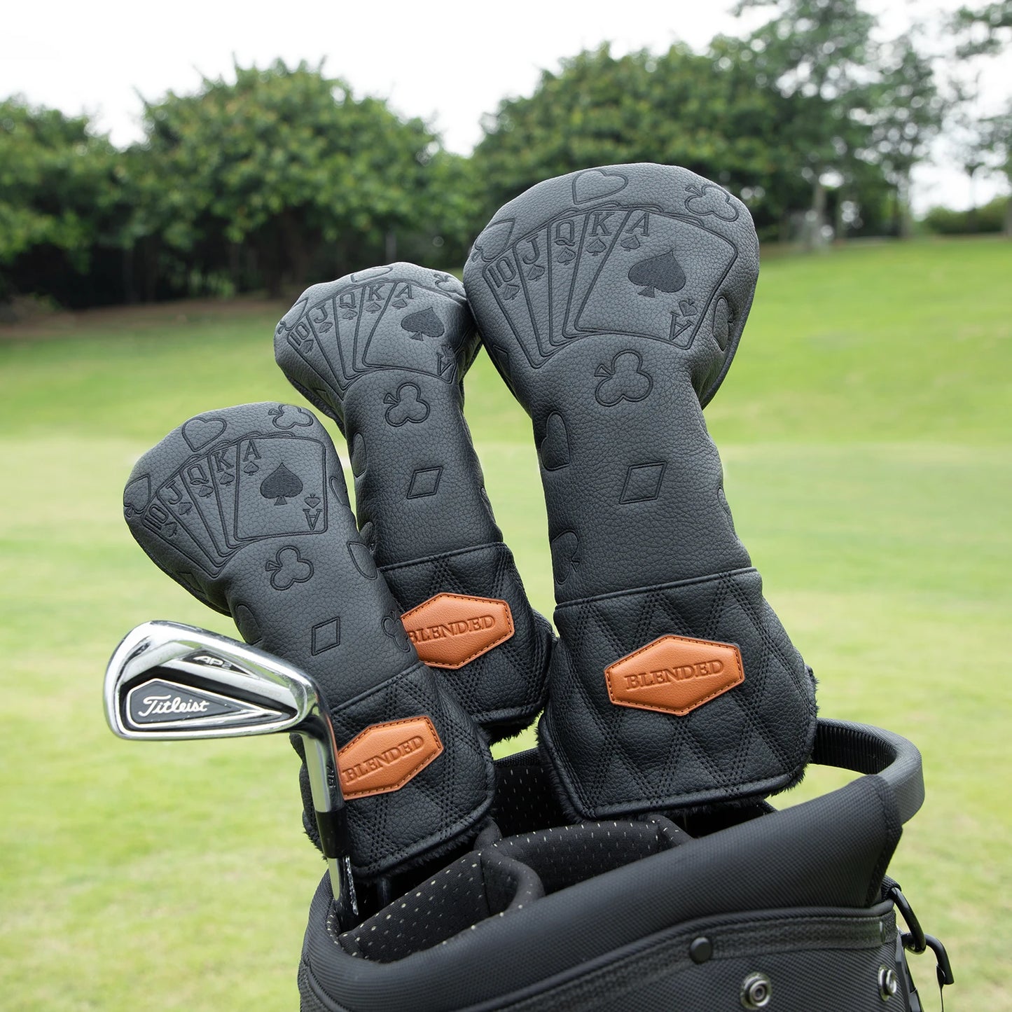 Black Lucky Poker Design Headcovers