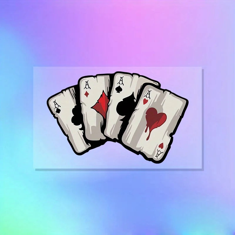 Poker Cards Vinyl Decal Stickers