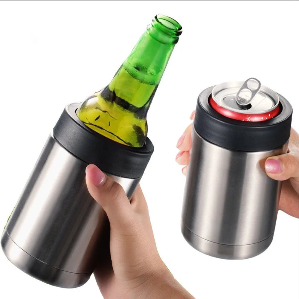 Stainless Steel Double Insulated Beer Or Can Cooler