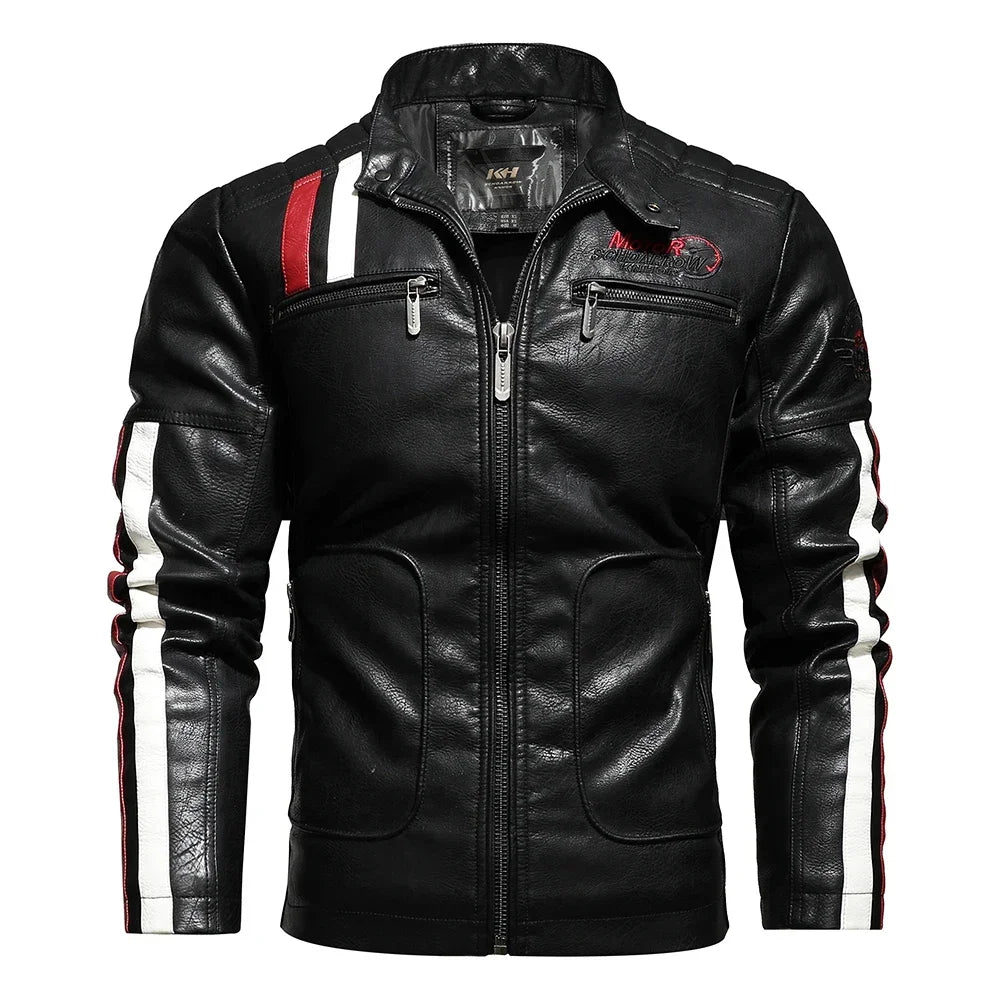 Men’s Vintage Leather Motorcycle Jacket