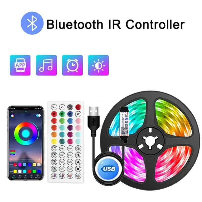 1-30 Meters BlueTooth Control Music Sync Led Strips Light