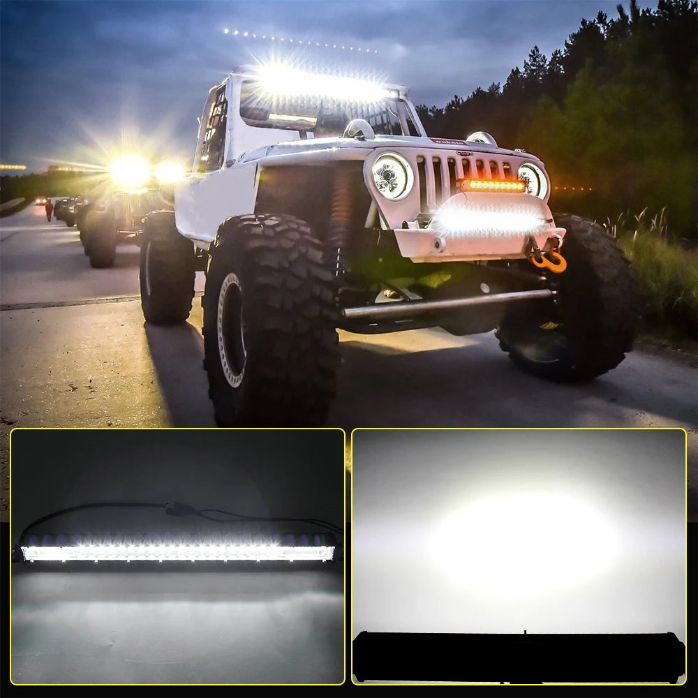 Super Slim 12D 8" 20" 32" LED Light Bar