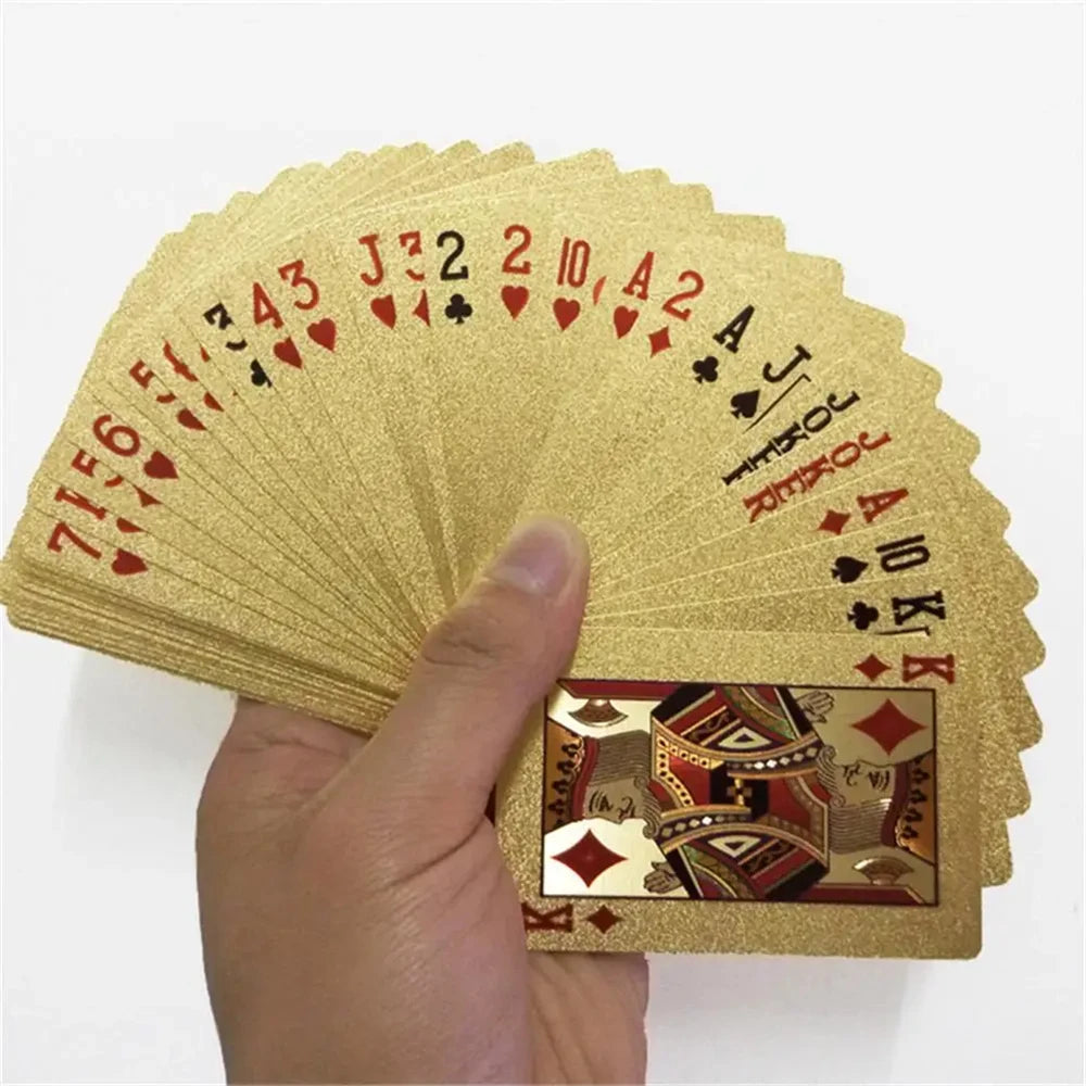 Waterproof Gold Foil Playing Cards