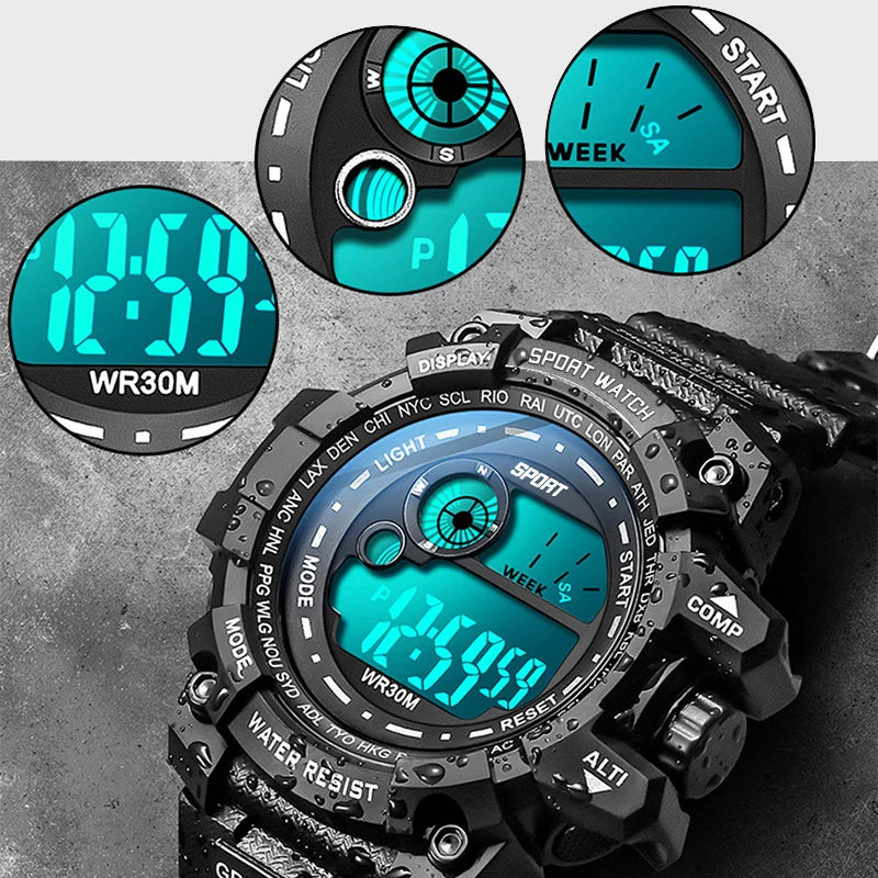 Waterproof Digital LED Watch