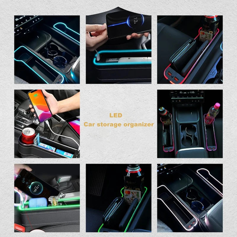 LED Car Seat Gap Filler Organiser