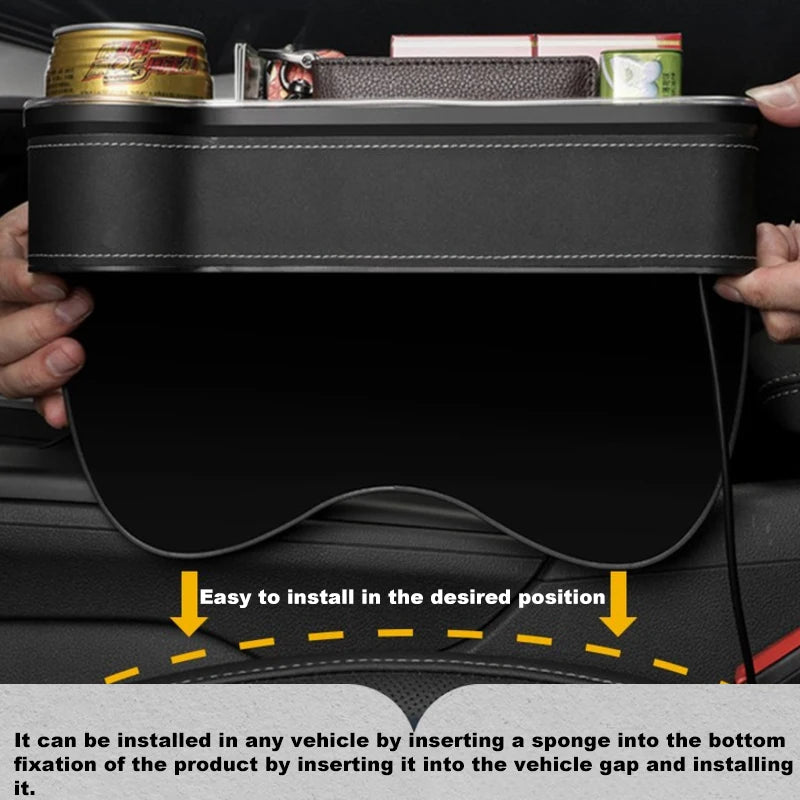 LED Car Seat Gap Filler Organiser