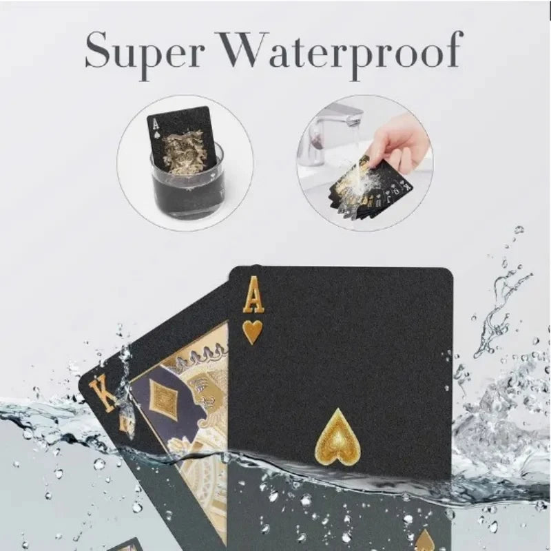 Waterproof Black Playing Cards