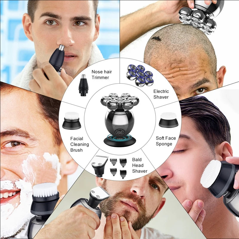 Waterproof 7D Floating Head Shaver