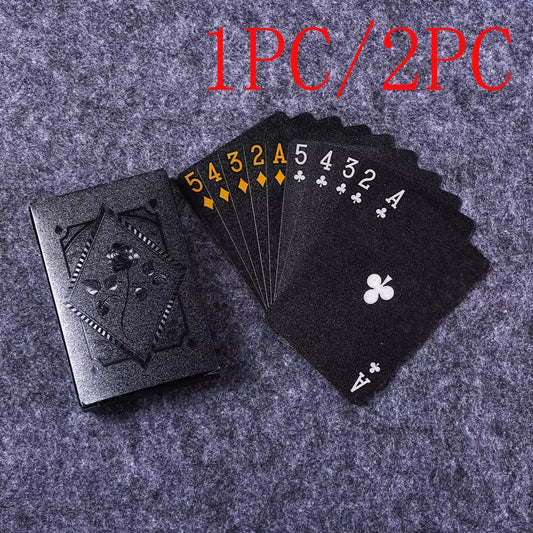 Waterproof Black Playing Cards