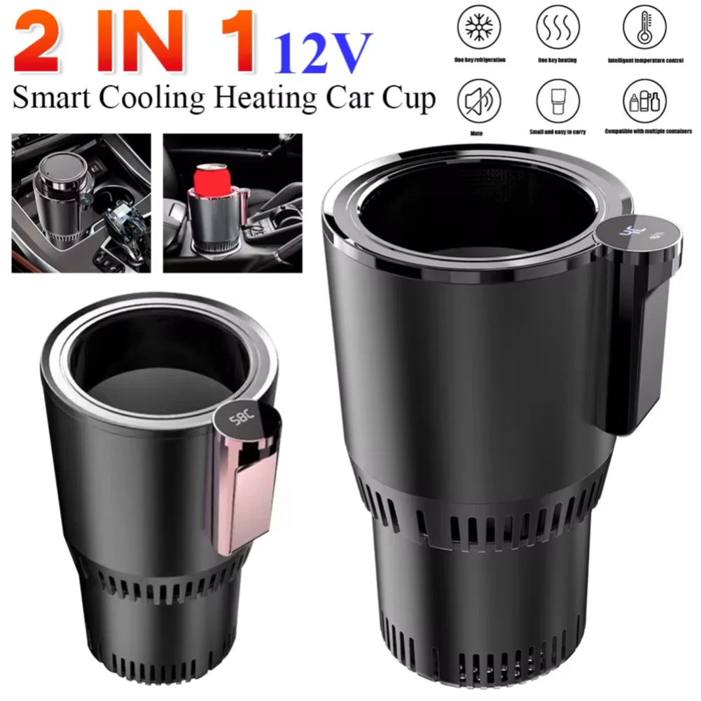 Portable Smart 2 In 1 Heating & Cooling 12V Car Cup Holder