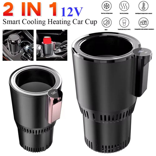 Portable Smart 2 In 1 Heating & Cooling 12V Car Cup Holder