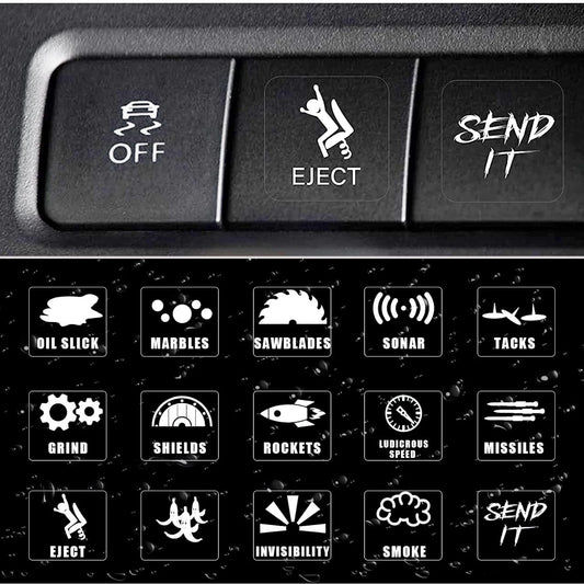 15 Set Car Dashboard Decals
