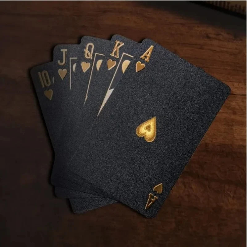 Waterproof Black Playing Cards