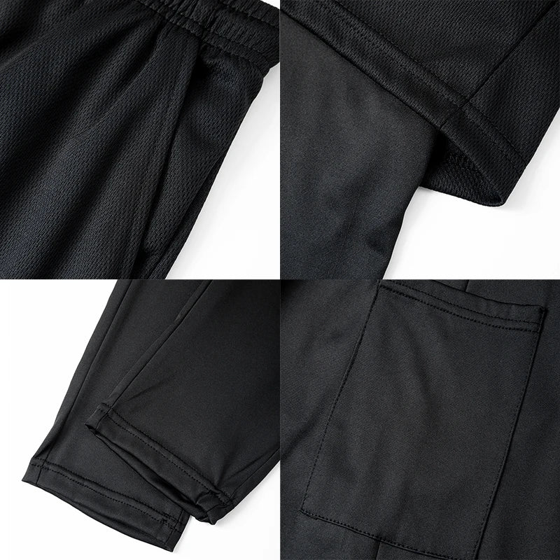 Mens 2 in 1 Running Workout Pants With Phone Pocket