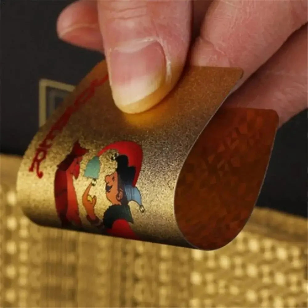 Waterproof Gold Foil Playing Cards
