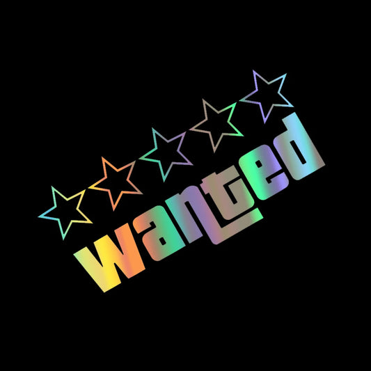 Wanted Vinyl Sticker
