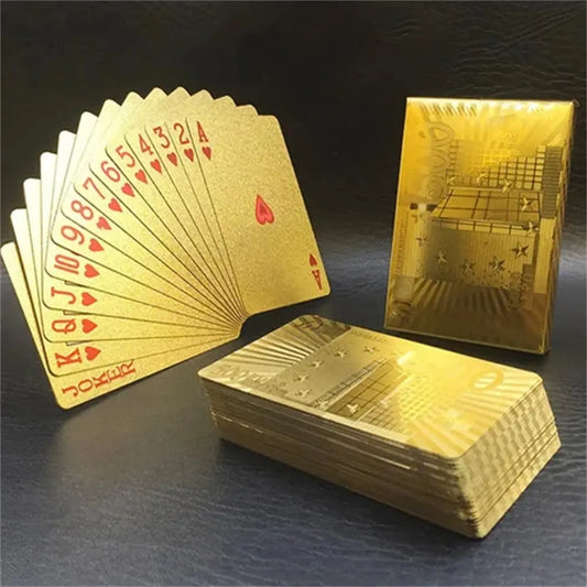 Waterproof Gold Foil Playing Cards