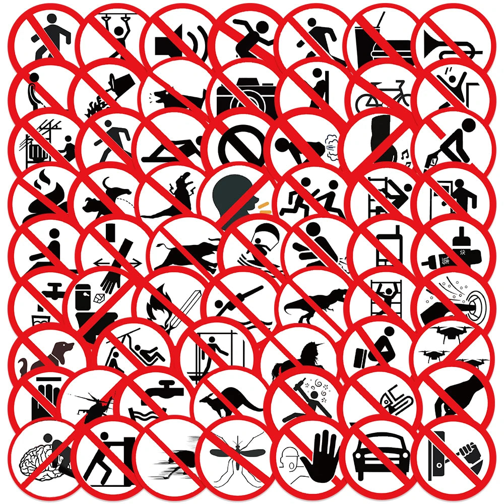 Funny Warning Label Stickers