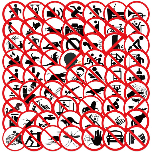 Funny Warning Label Stickers
