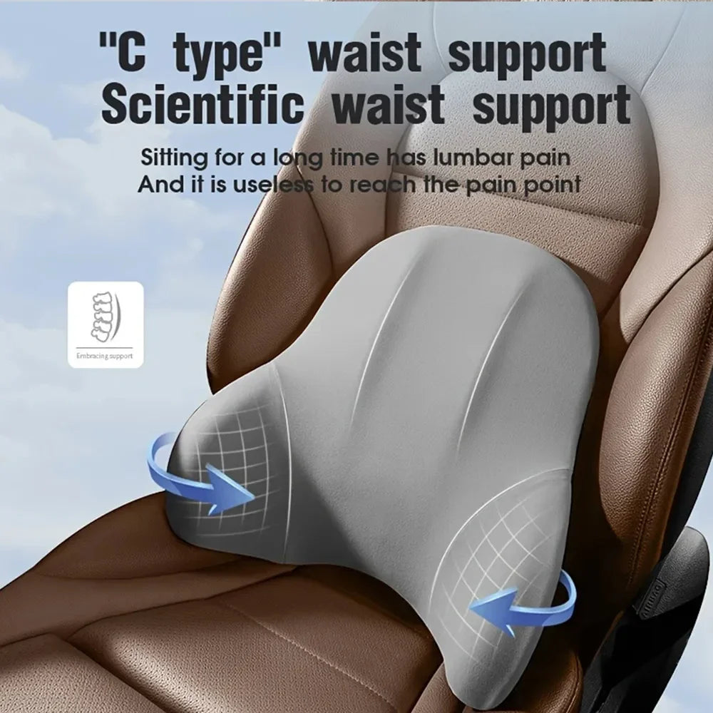 Neck & Lumbar Support Car Pilllow