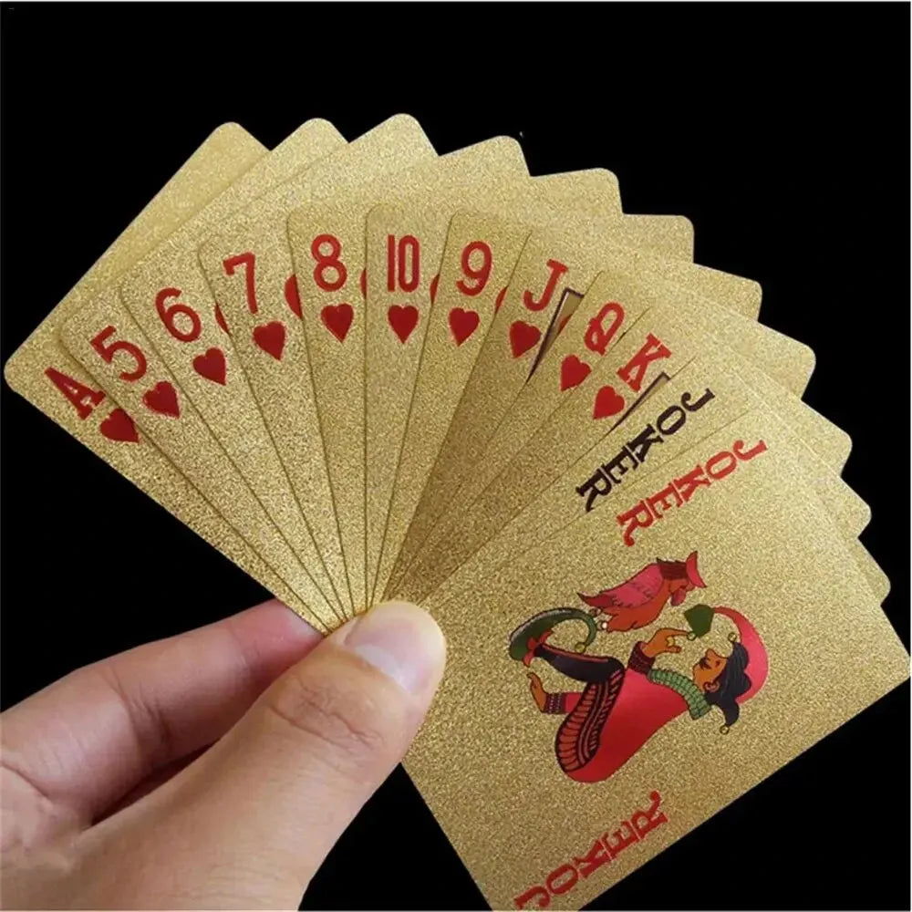 Waterproof Gold Foil Playing Cards