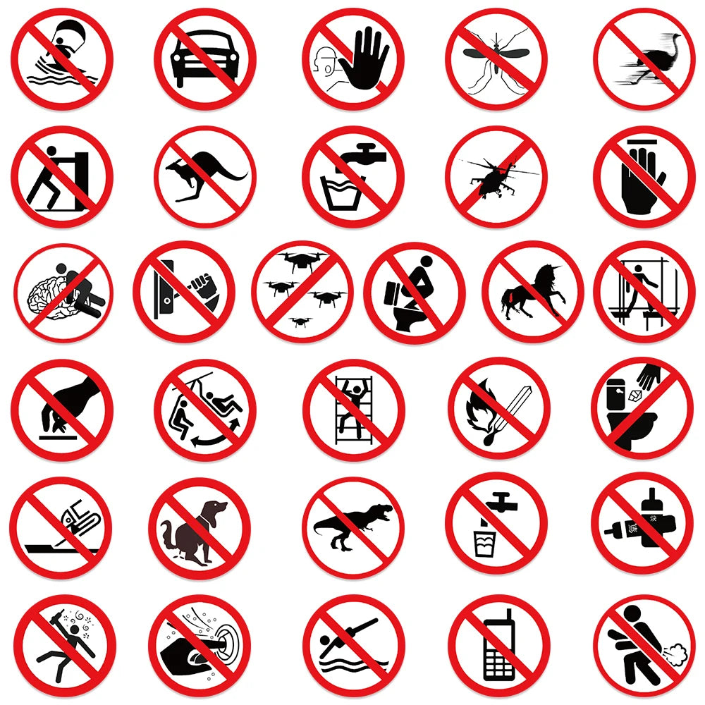 Funny Warning Label Stickers