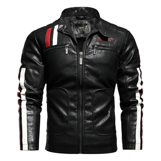 Men’s Vintage Leather Motorcycle Jacket